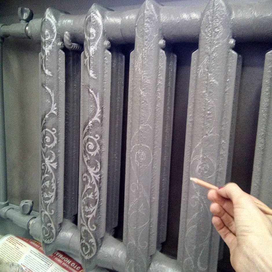 Декорированные чугунные батареи