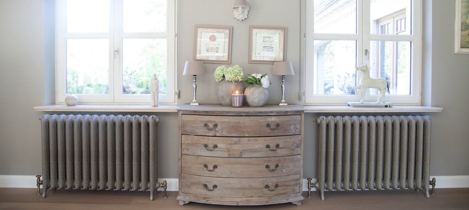 Радиатор в интерьере кухни