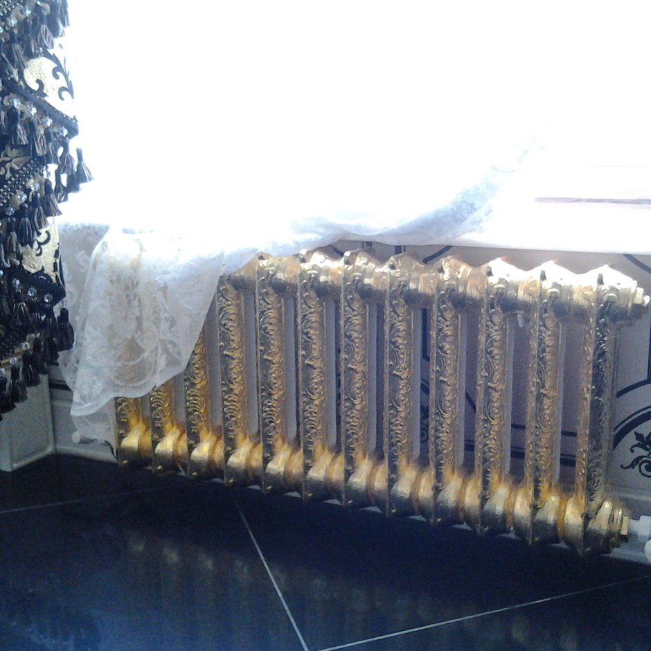 Декорирование чугунных батарей