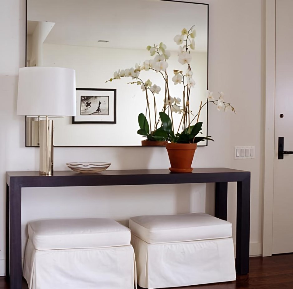 Консоль с зеркалом в прихожую