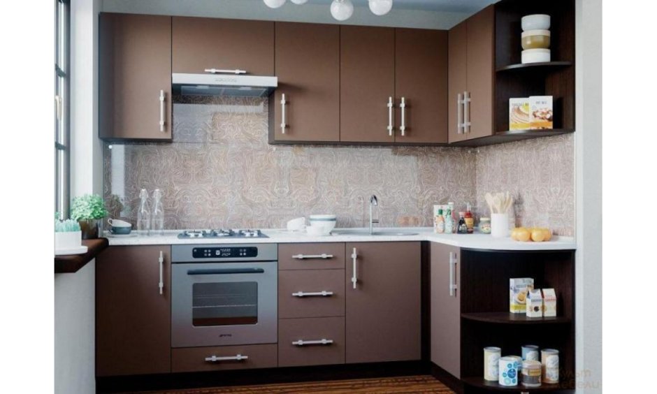 Кухонный гарнитур цвет мокко