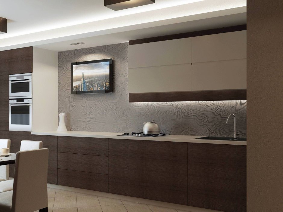 Серые кухни