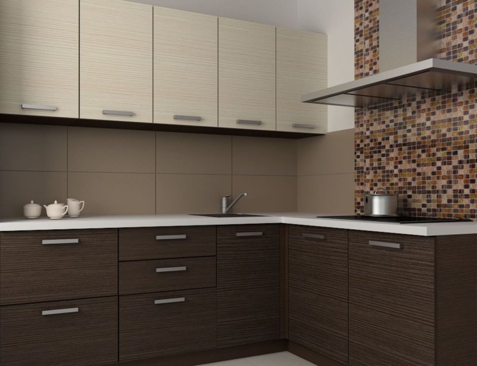 Кухня София мокко бирюза