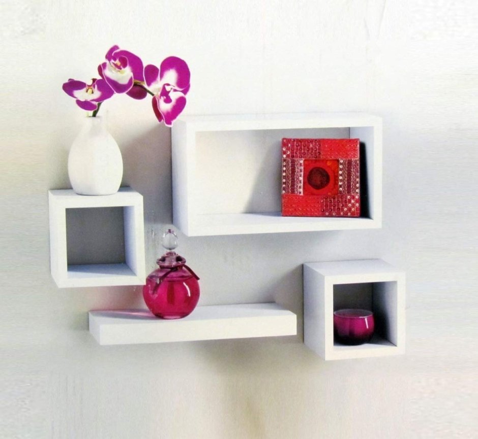 Квадратные полочки на стену