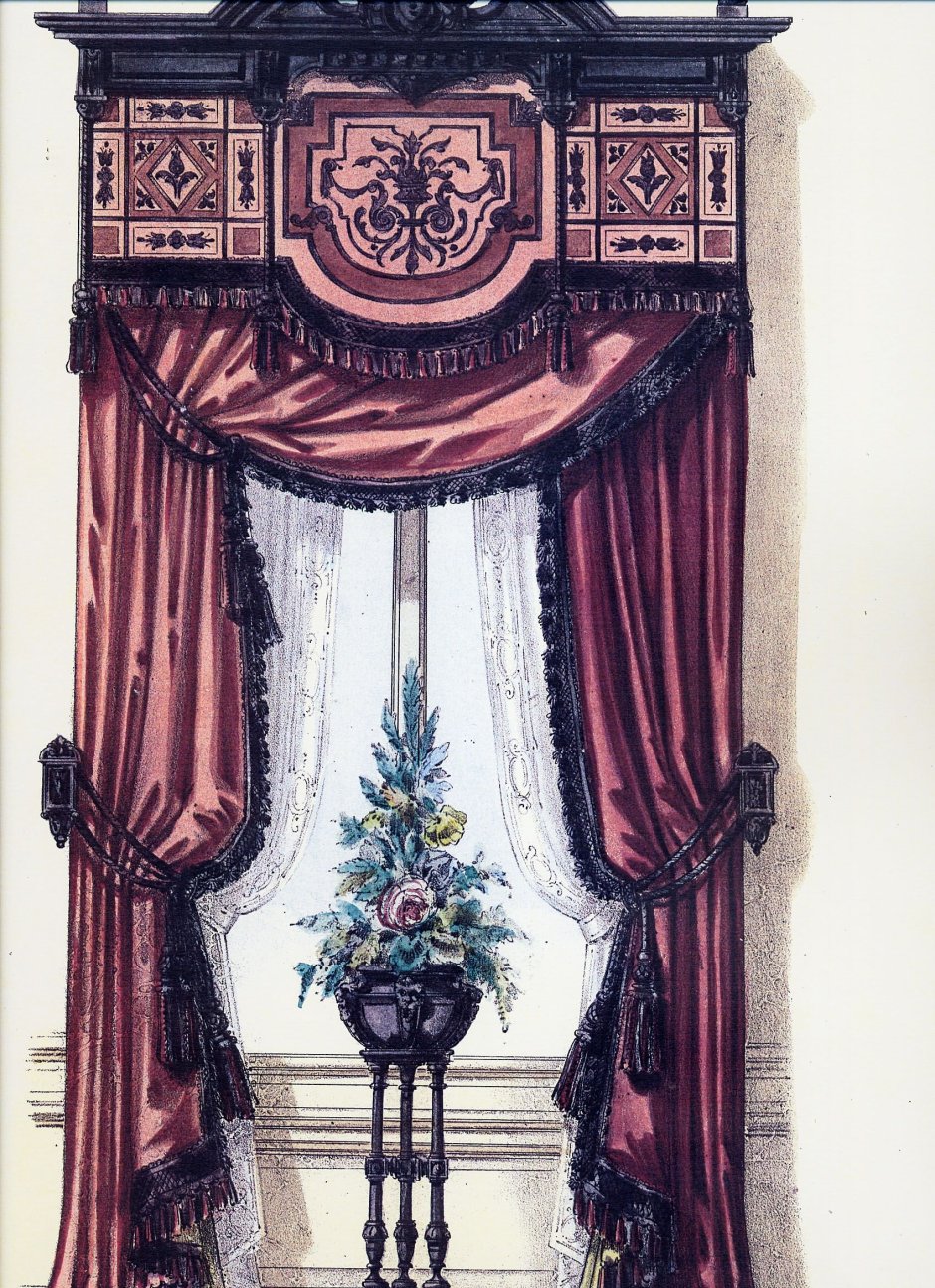 Шторы синие с золотом