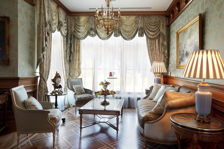 Шторы в английском стиле