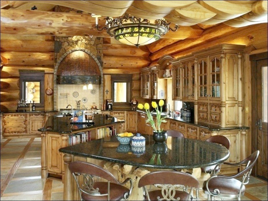 Интерьер канадских деревянных домов