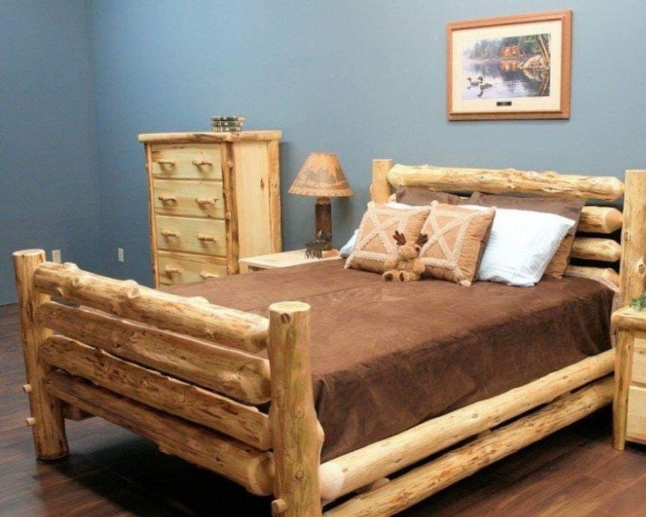 Красивые деревянные кровати