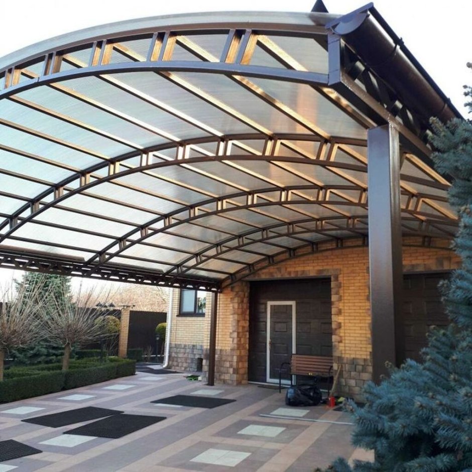 Отделка навеса