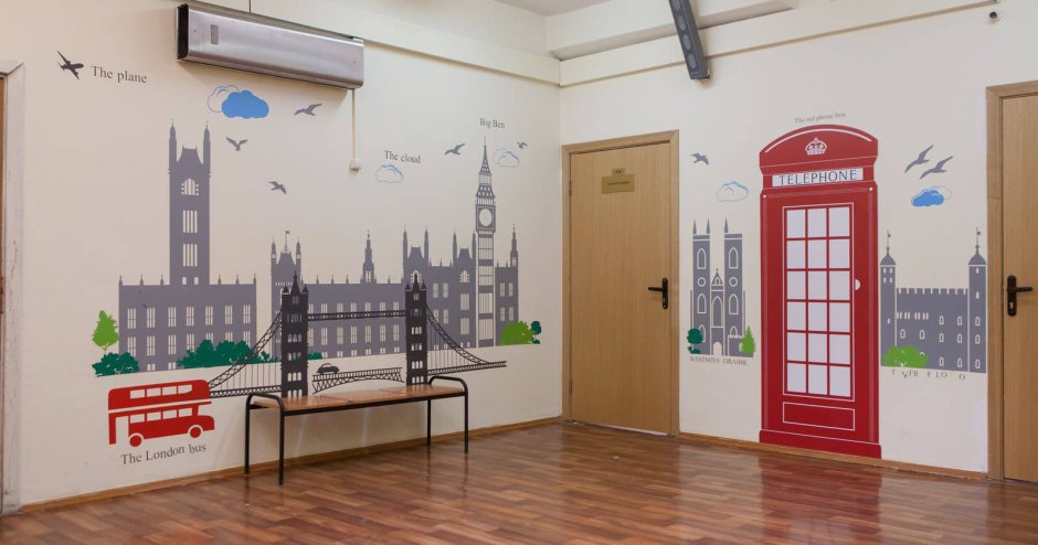 Оформление стен в школе