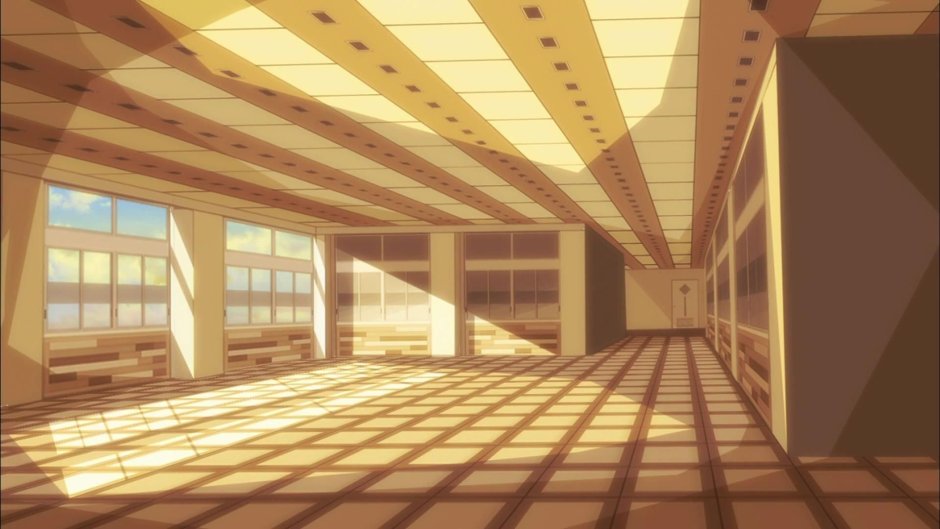 Университет коридор аниме