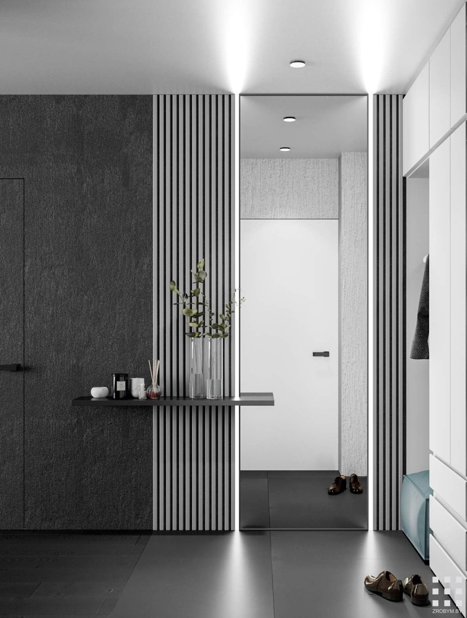 Рейки в интерьере