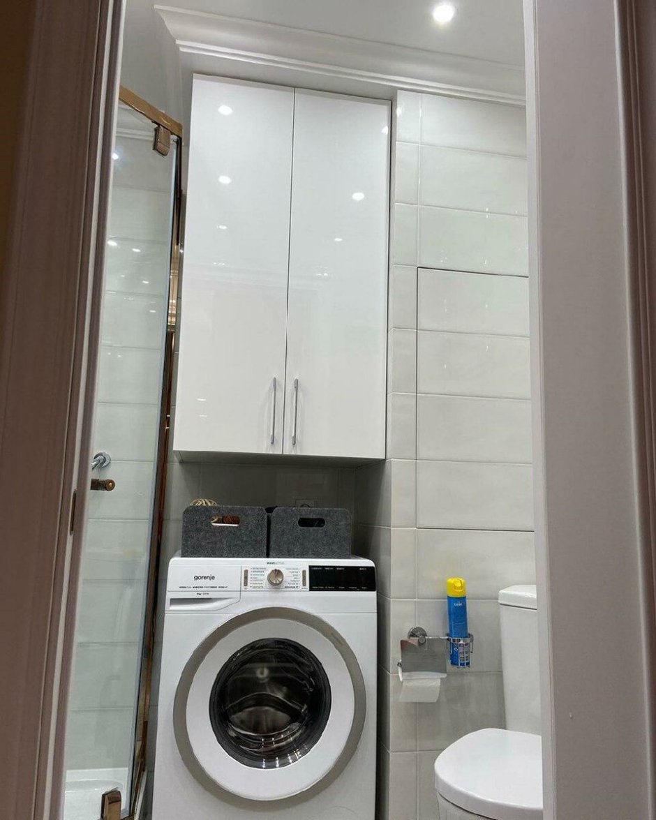 Шкаф в ванную под стиральную машину