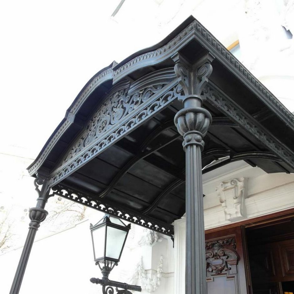 Красивые навесы из металла