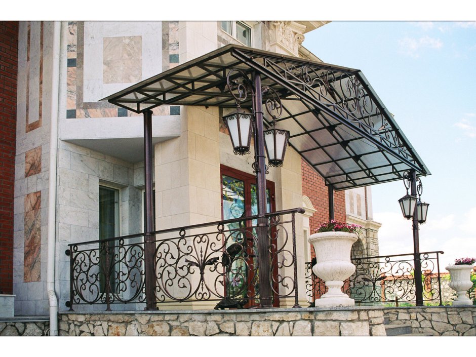 Кованые козырьки