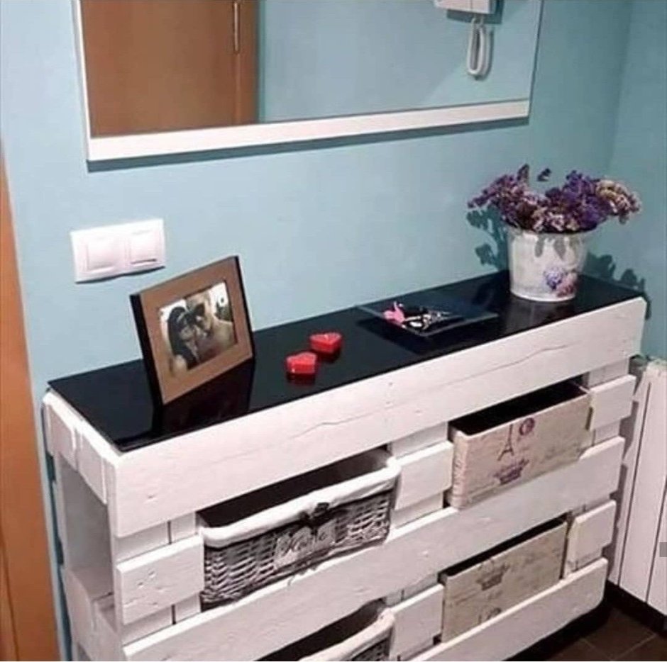 Подставка для обуви из поддонов