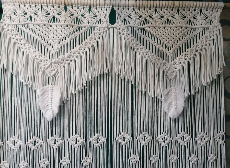Шторы макраме