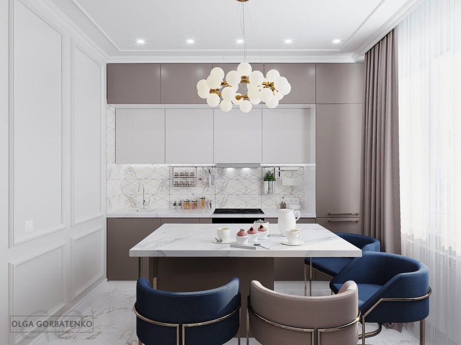 Кухня-гостиная 20 кв.м пик