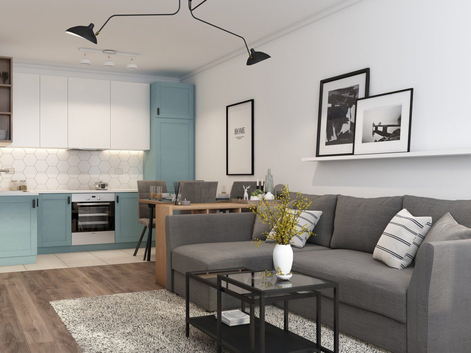 Пик евродвушка кухня гостиная