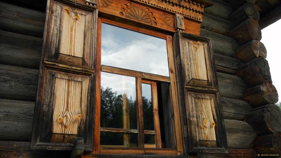 Ставни в избе