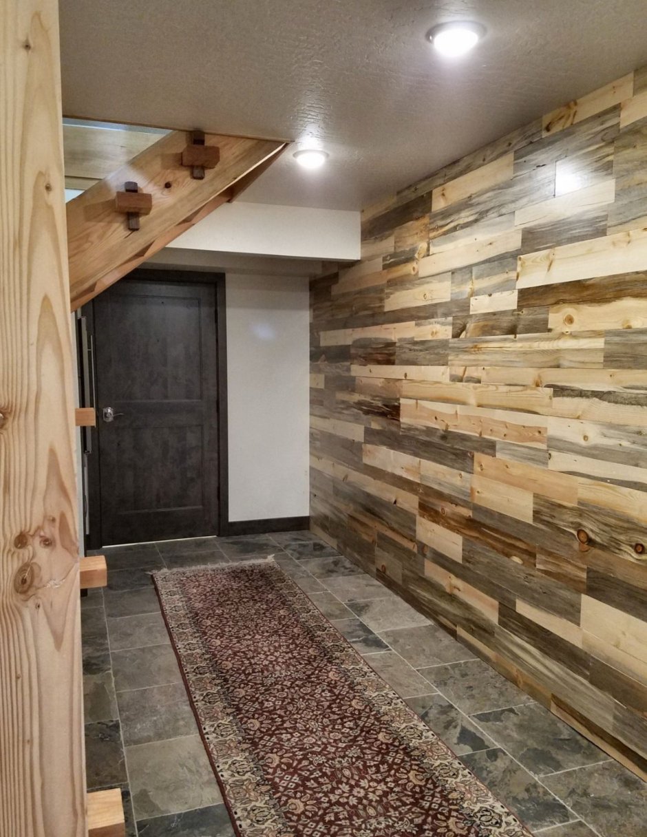 Ламинат на стену на даче