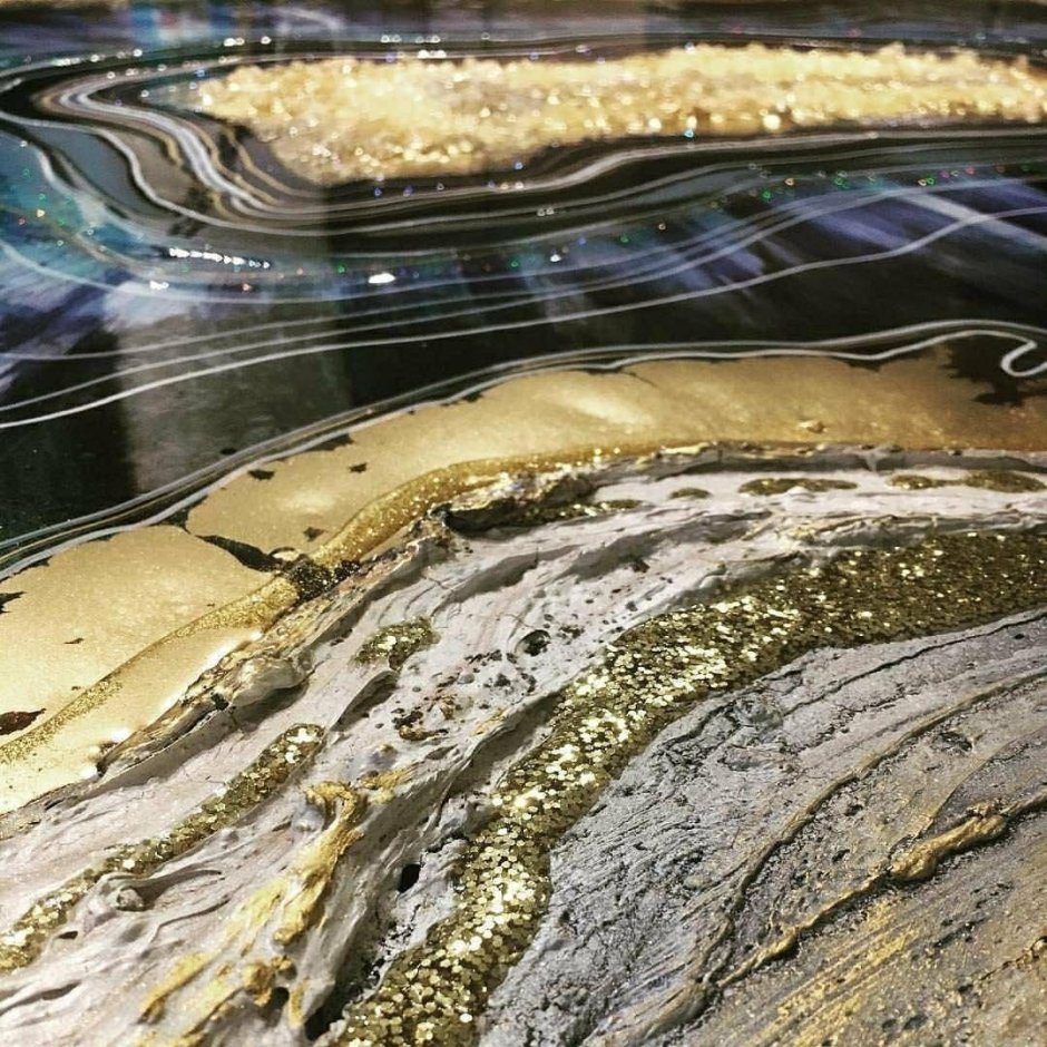 Золотая эпоксидная смола