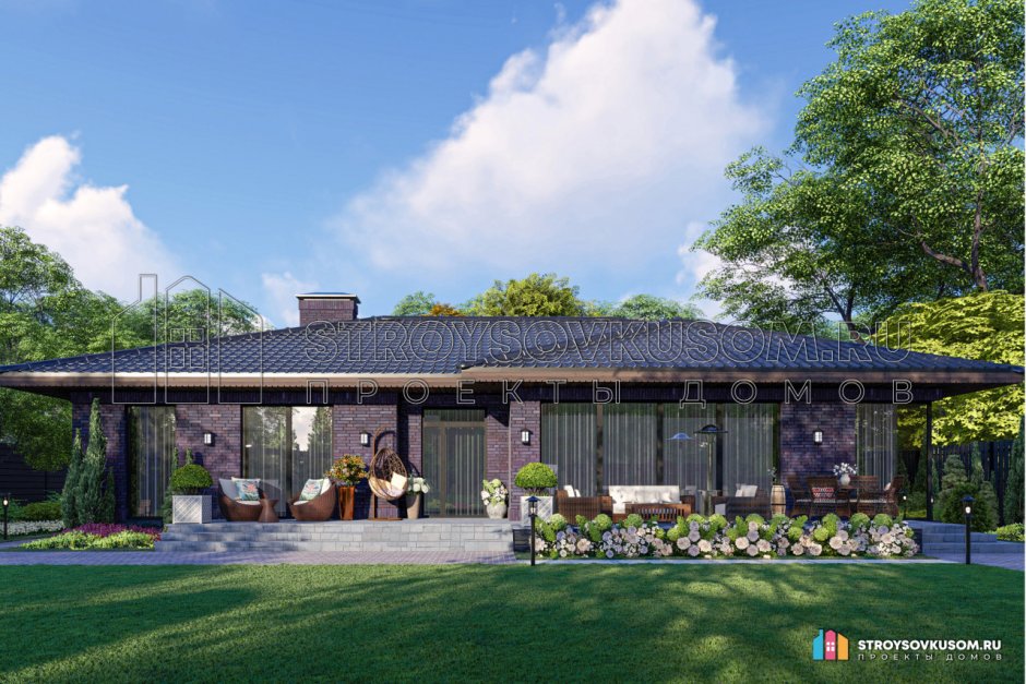 Дом в стиле Райта от Yunakov Architecture Design