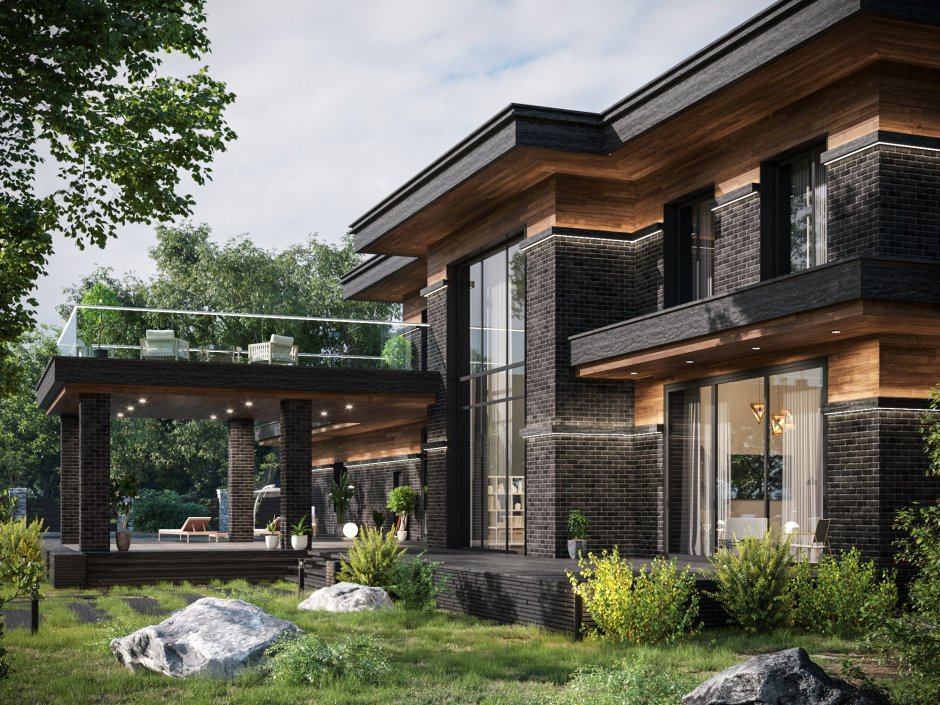 Дом в стиле Райта 200-250 кв.м