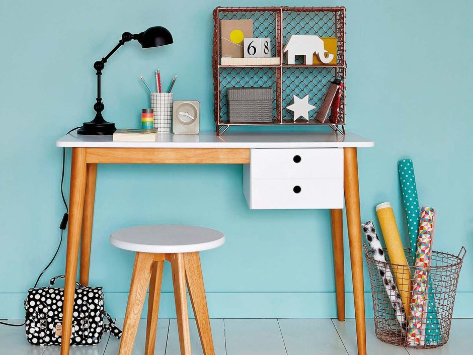 Рабочее место в скандинавском стиле