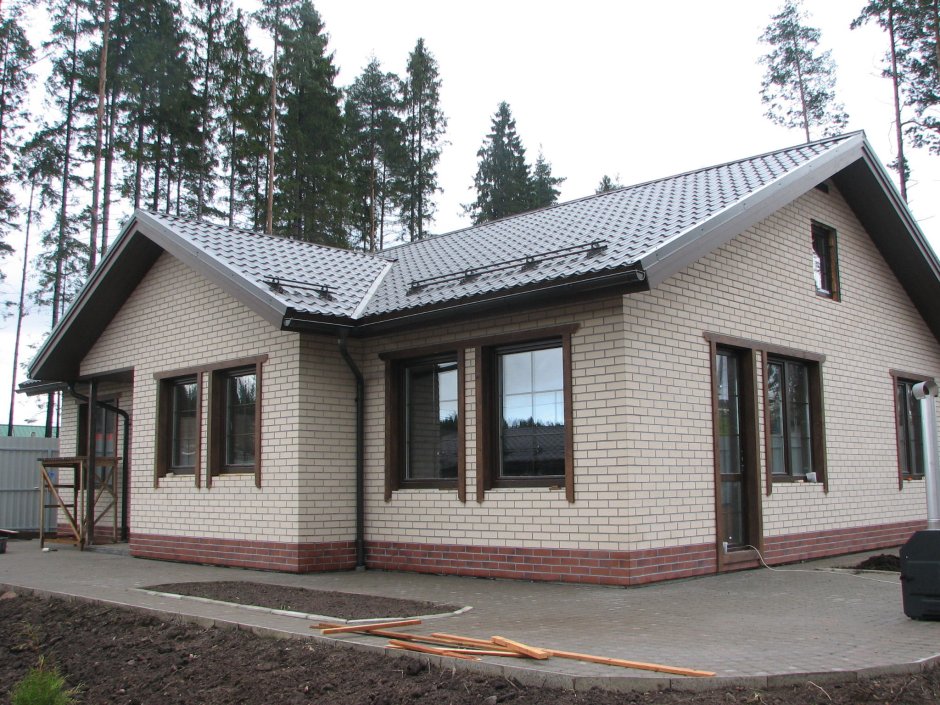 Облицовка фасада кирпичом