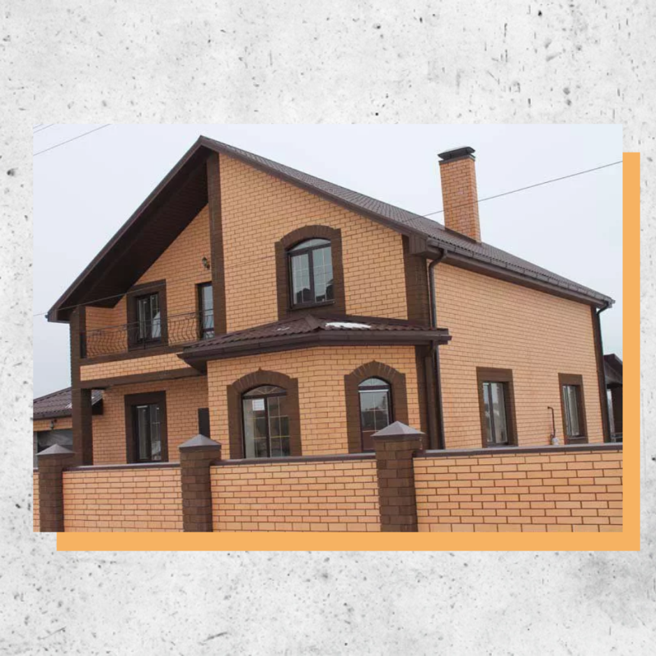 Дом облицовочный кирпич