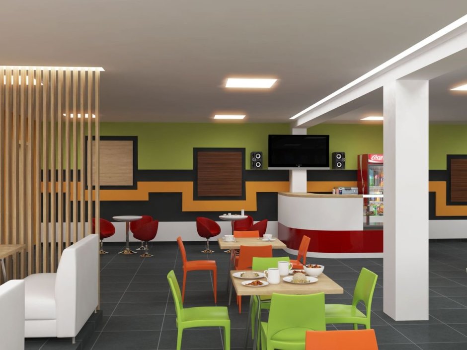 Интерьер обеденного зала