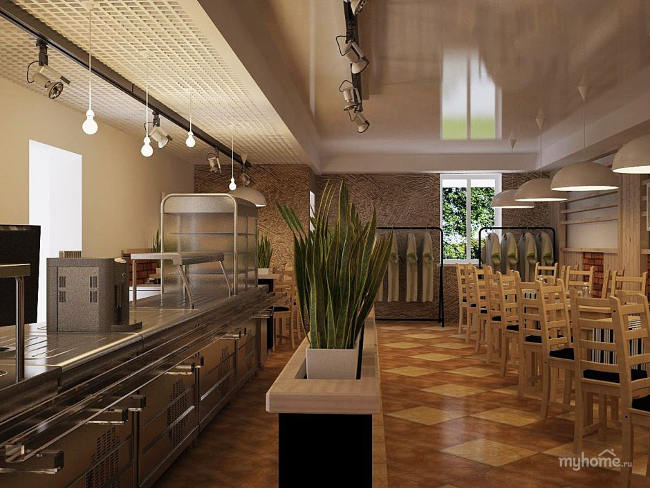 Декор общественной столовой