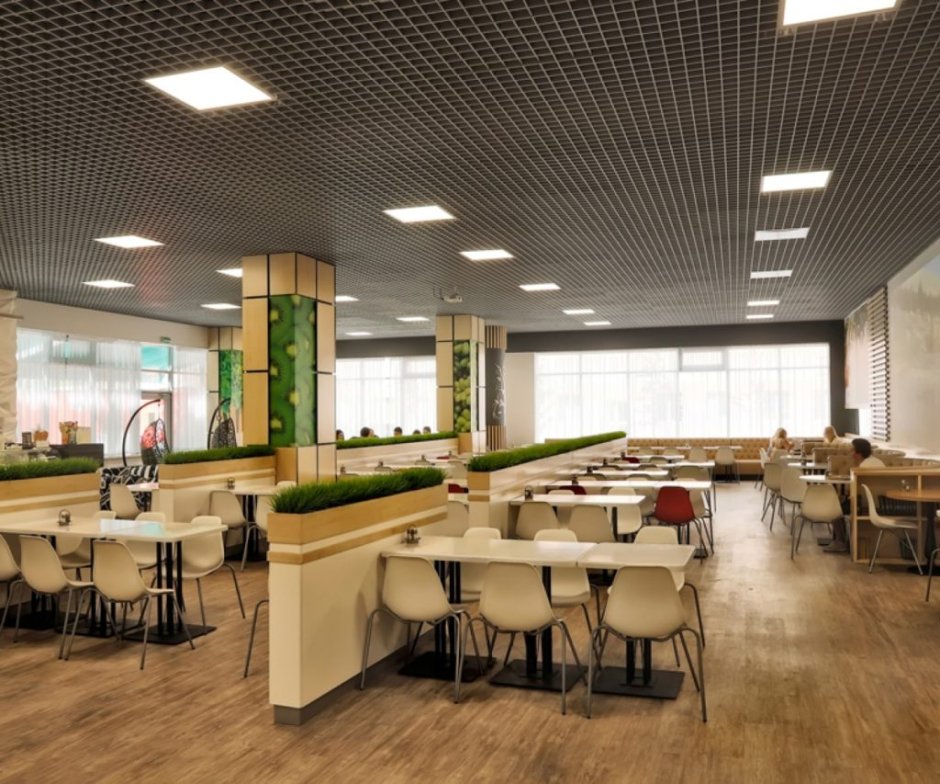 Интерьеры столовых общественного питания