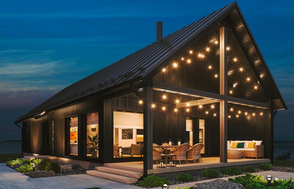 Дом в стиле барнхаус Скандинавия