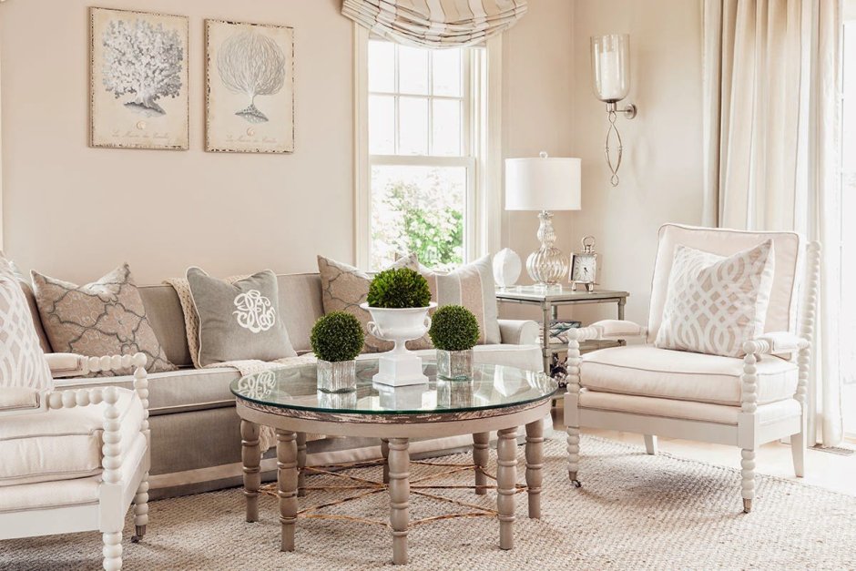 Кремовый цвет в интерьере