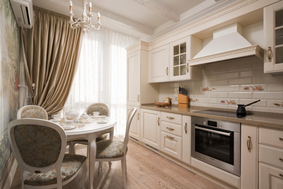 Кухня в стиле Прованс 13 кв м