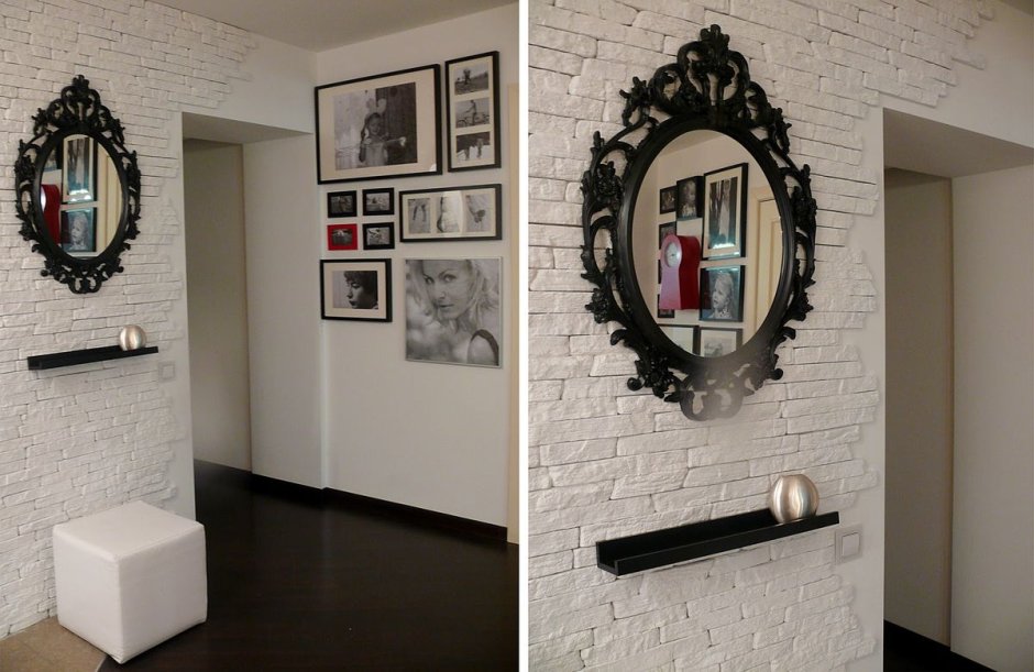 Декор зеркала в прихожей