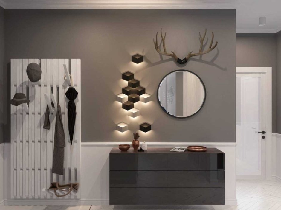 Стильные зеркала в прихожую