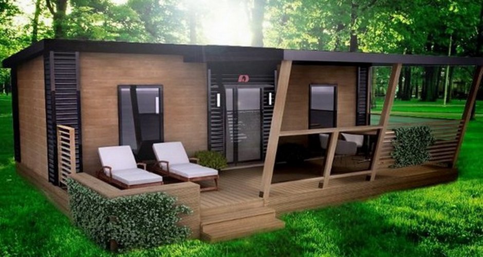 Домик из вагончика