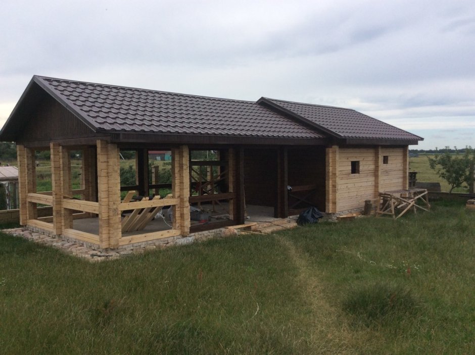 Баня 3*3 с беседкой