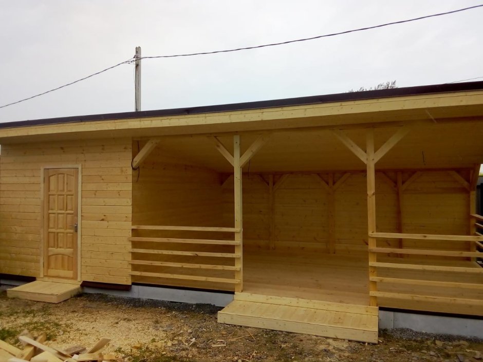 Хозблок с беседкой