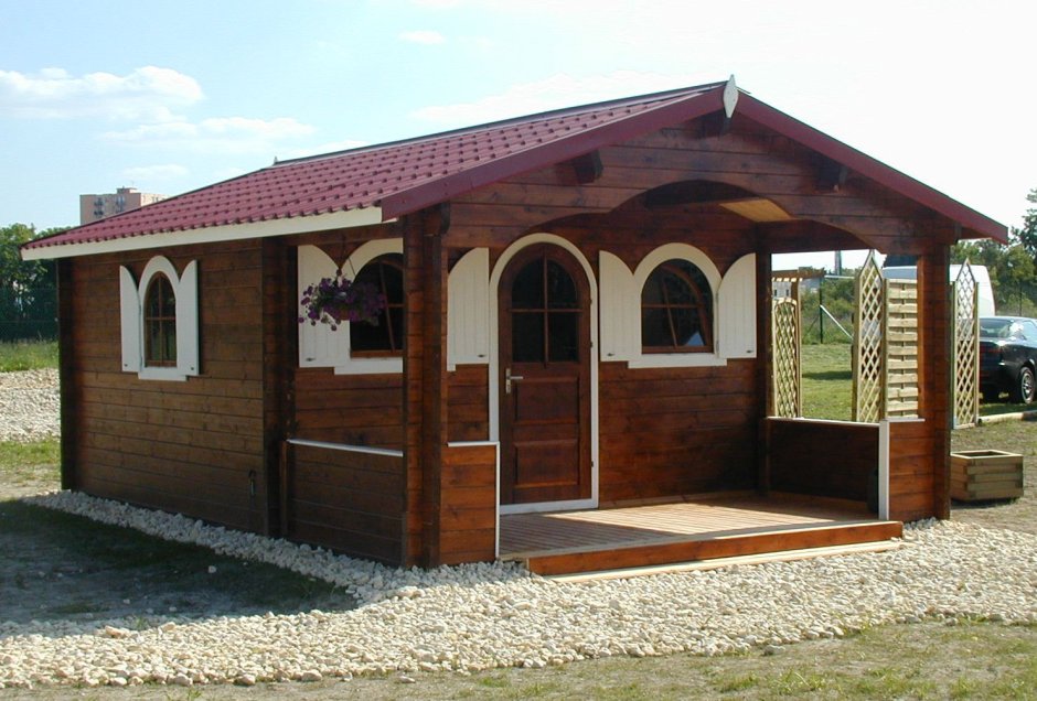 Беседка с хозблоком из кирпича