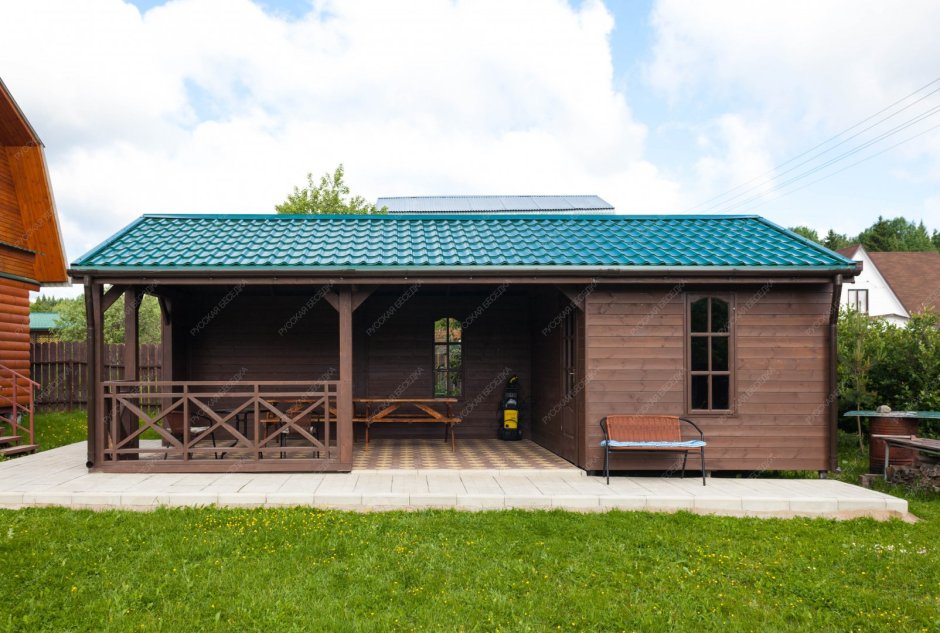 Хозблок с беседкой
