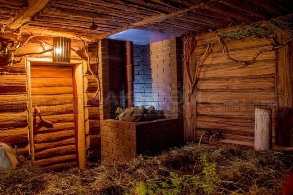 Баня из горбыля