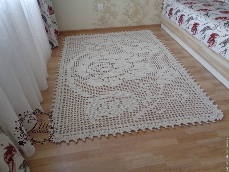 Вязаные ковры в интерьере