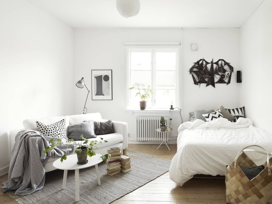 Аквариум в скандинавском интерьере