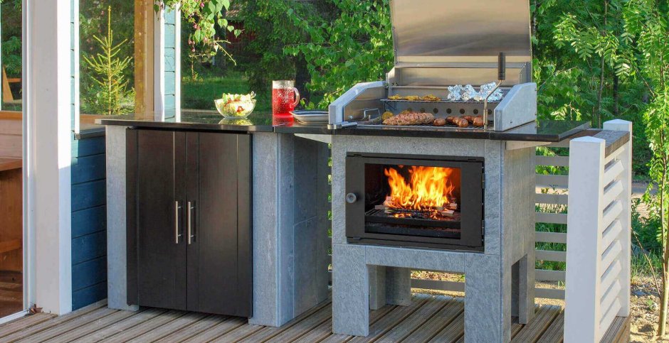 Финская печь для барбекю