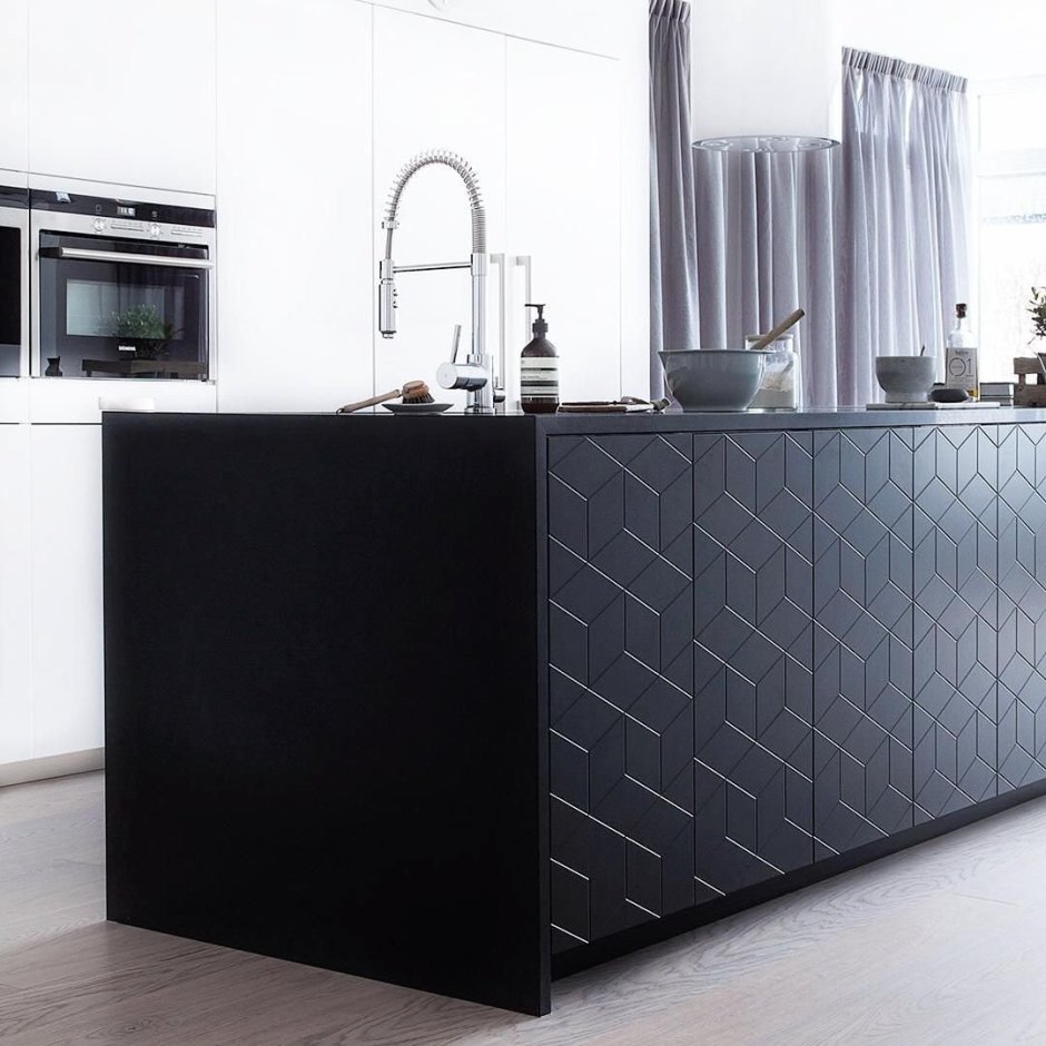 Рифленые фасады для кухни