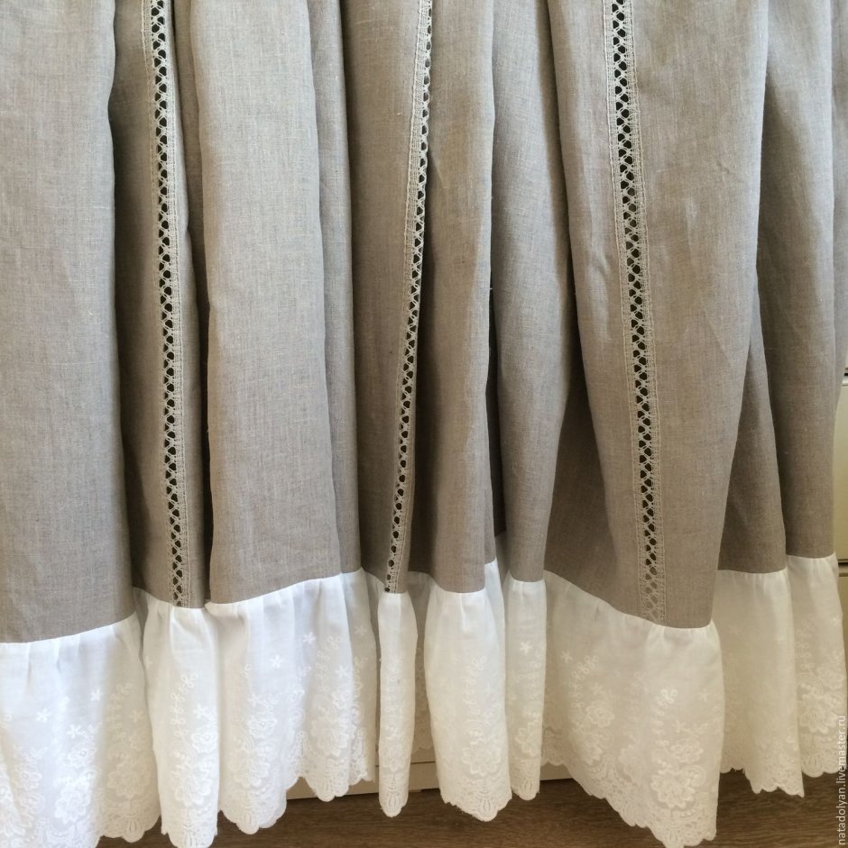 Шторы из Мешковины на кухню